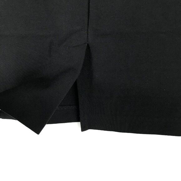 New York & Company Pencil Skirt Women's Size 6 Black Stretch Zip Pleat Career - Picture 3 of 10